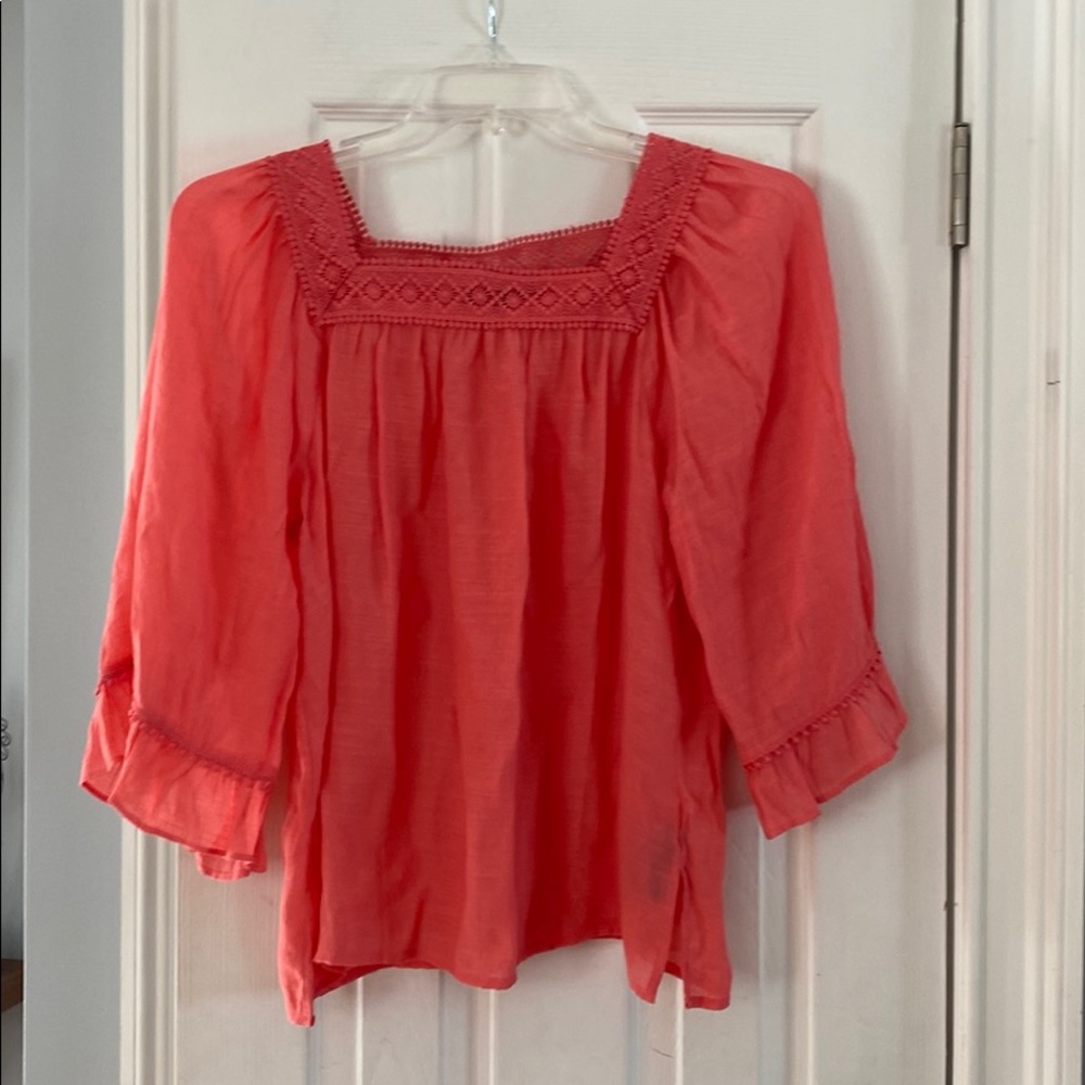 Pretty coral top! NWOT
